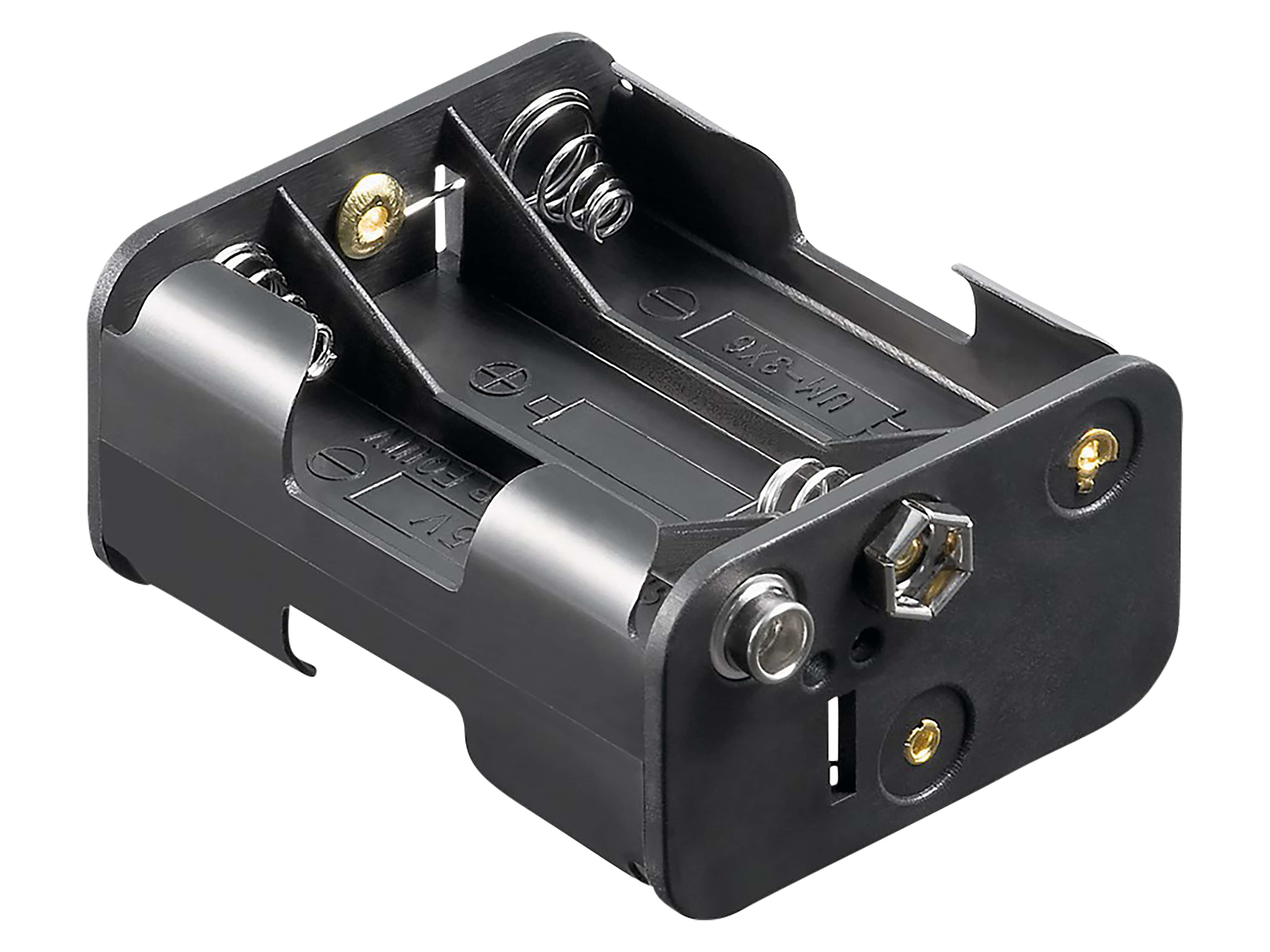 GOOBAY Batteriehalter, 6x Mignon, Clipanschluss