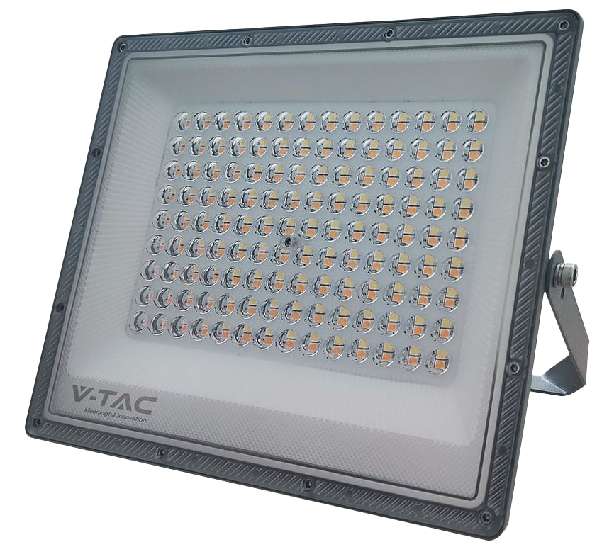 V-TAC LED-Fluter, VT-44050, EEK: F, 100 W, 8150 lm, CCT, IP65, grau