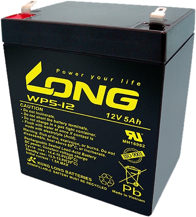 KUNG LONG Blei-Akkumulator WP5-12-M/F2, 12 V- / 5 Ah